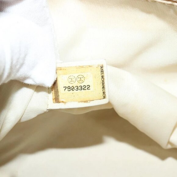 CHANEL New Travel Line Hand Bag Nylon Beige CC Auth bs24763 - Picture 8 of 16